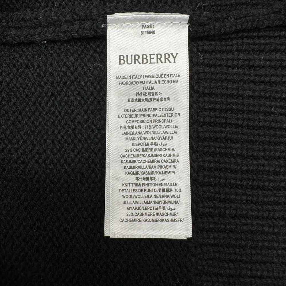 Burberry Black Knit with White Graphic - Picture 9 of 9